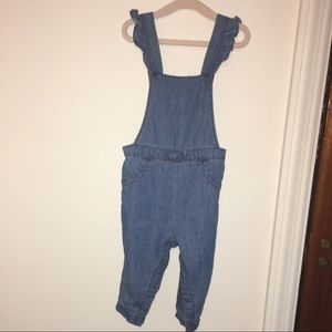 Baby girl denim overalls